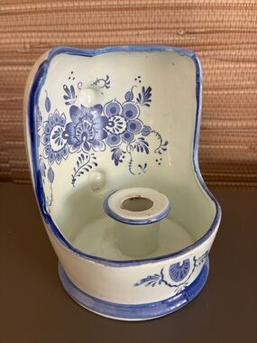 Vintage Delftware Wall Sconce Candle Holder